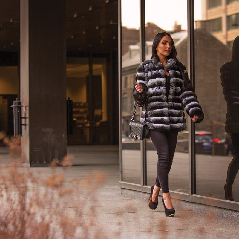 Cassandra - Chinchilla Jacket (Front)